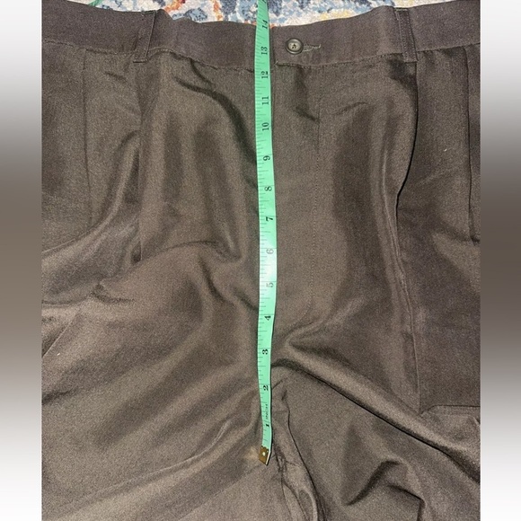NWT J. Ferrar Men's Brown Olive Pleated Dress Pants Trousers Sz 38x34 - Picture 9 of 10